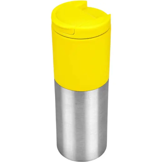 Kooshty Typhoon Stainless Steel & Plastic Double-Wall Tumbler Yellow